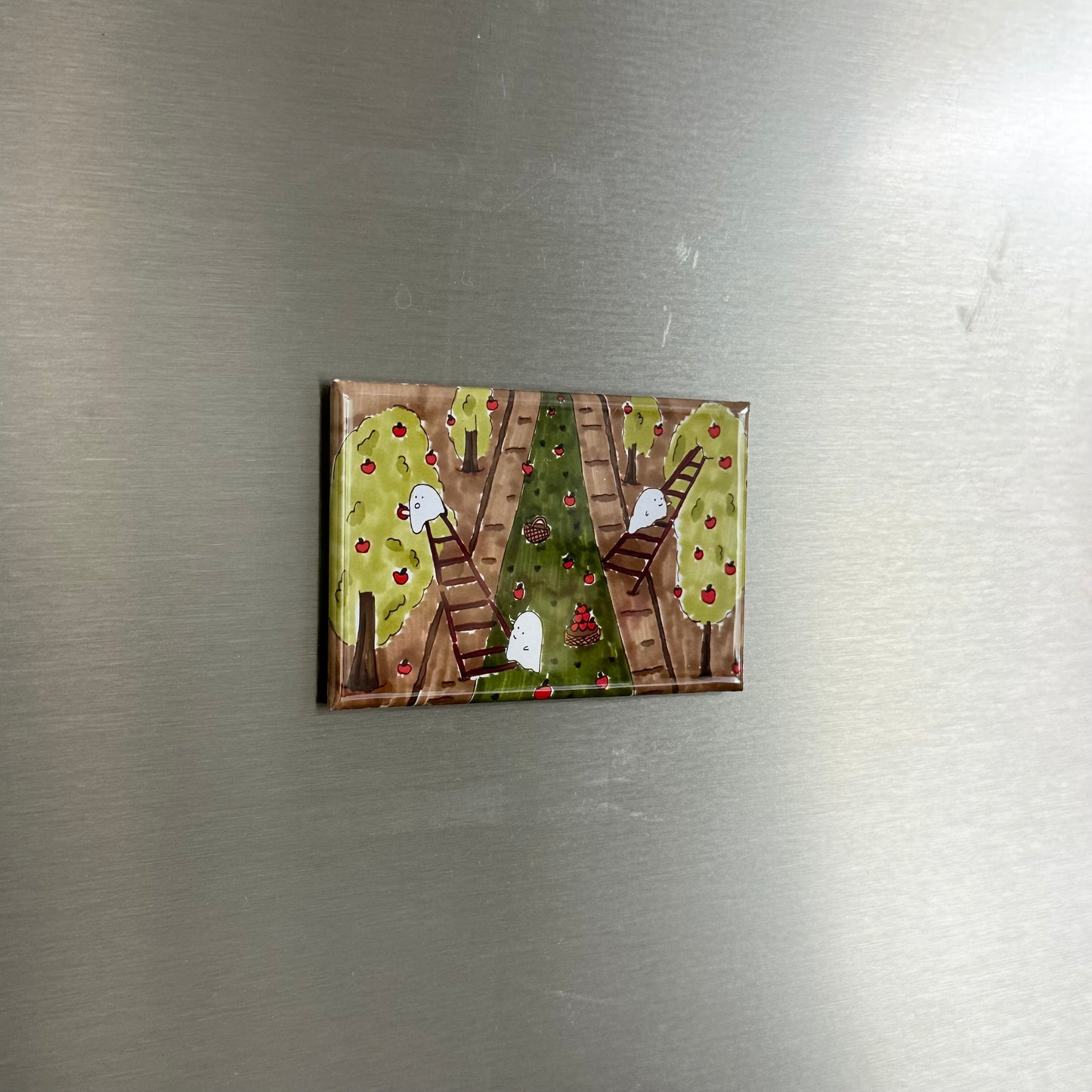 Ghosts Apple Picking Magnet