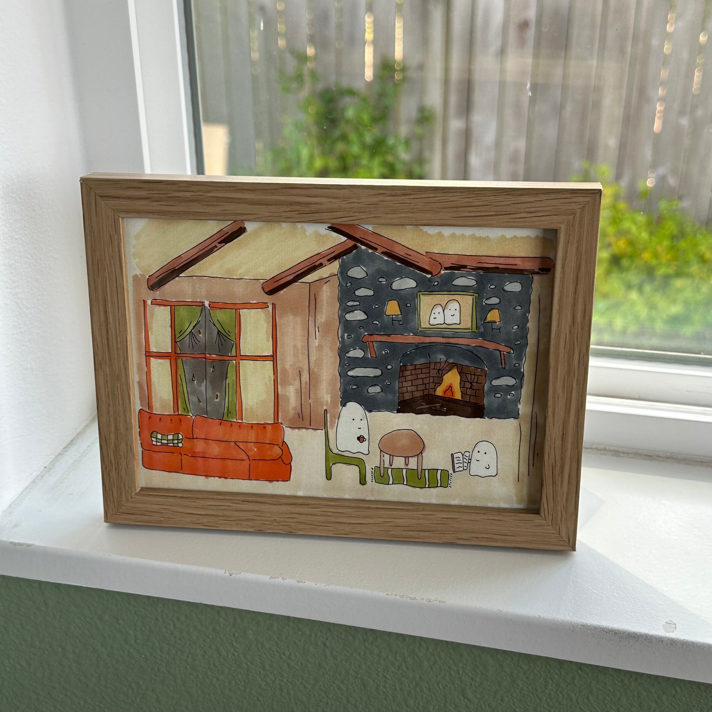 Ghosts Drinking Tea Art Print