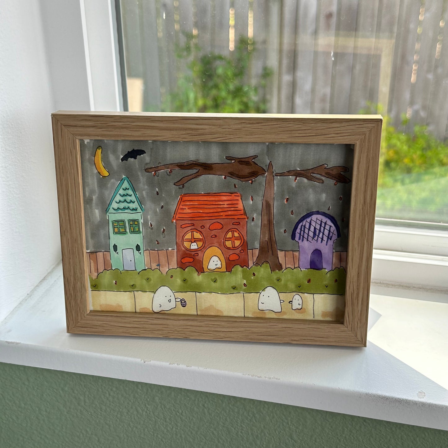 Ghosts Trick or Treating Art Print