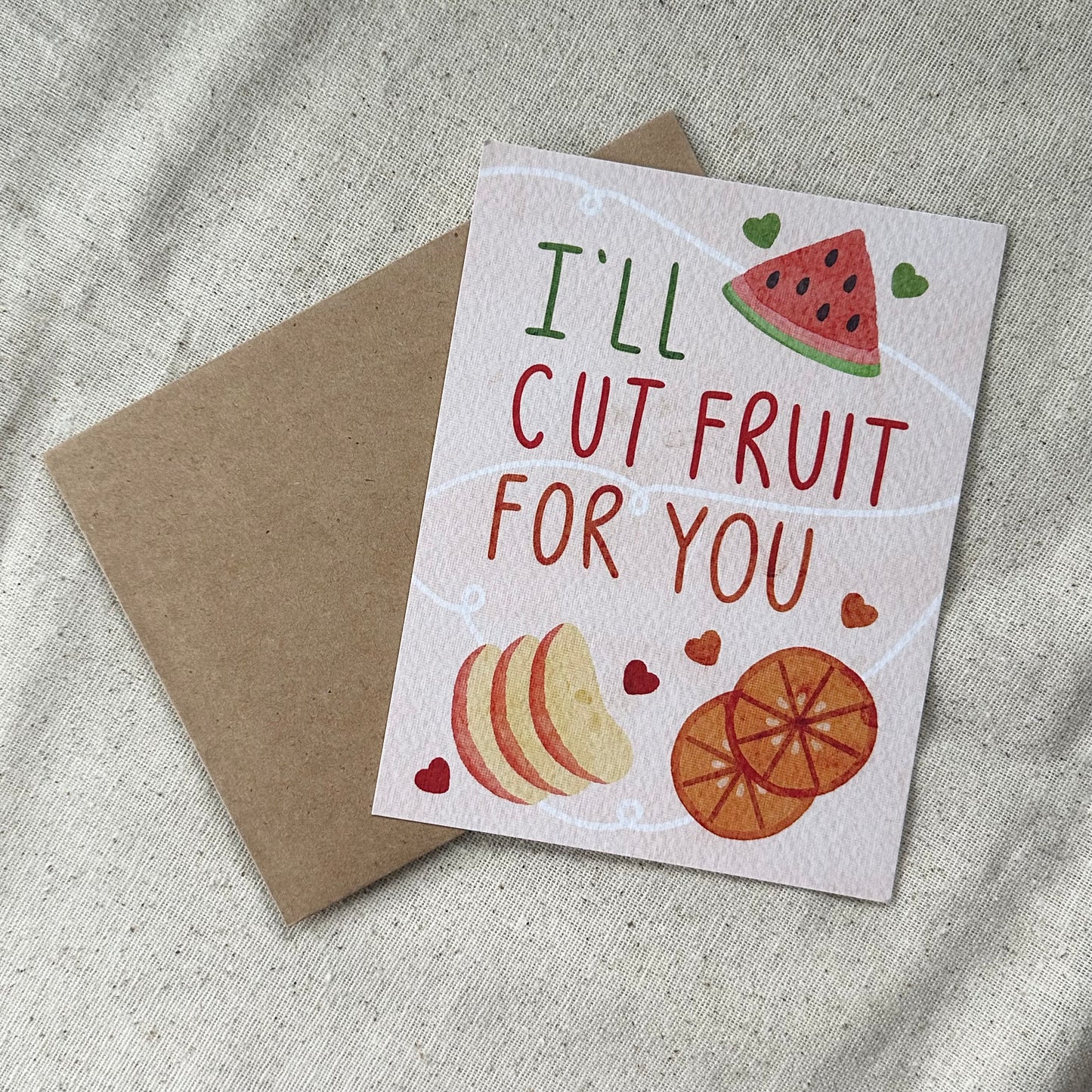 "I'll Cut Fruit for You" Card