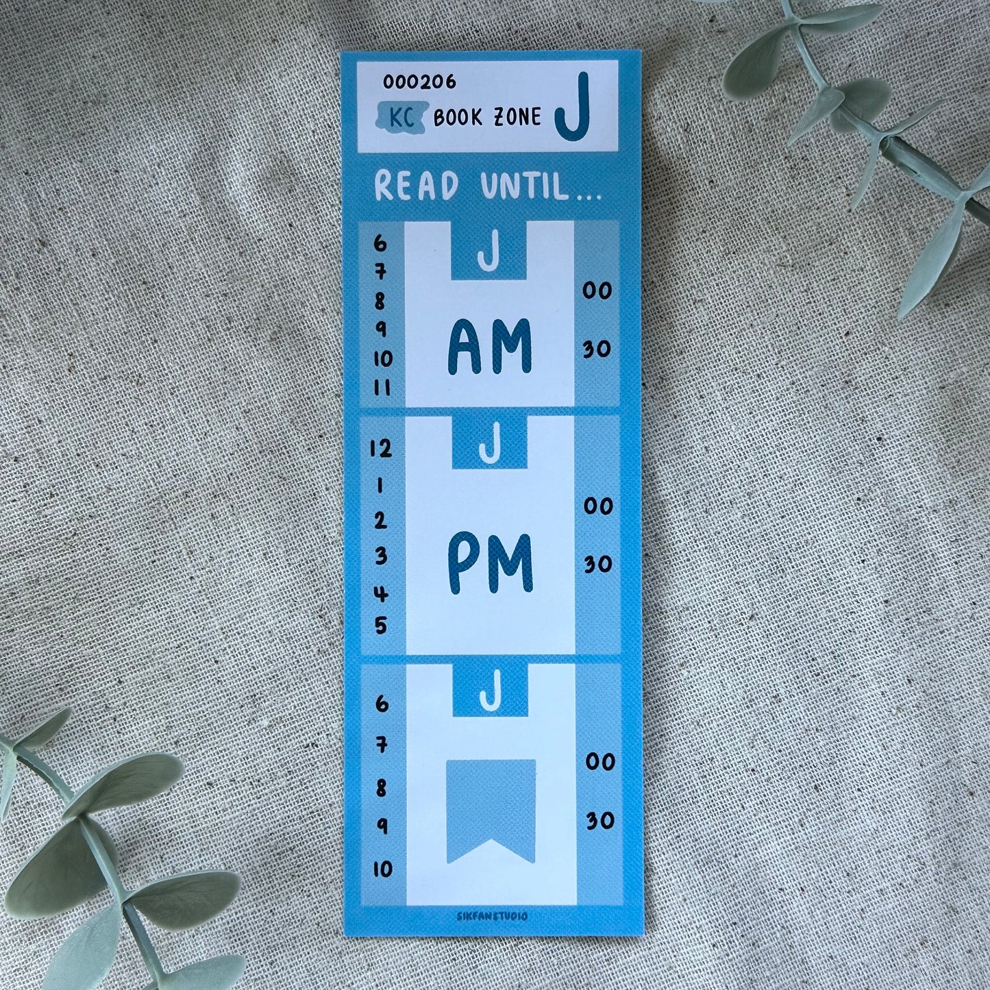 Blue King County Public Transit Bookmark