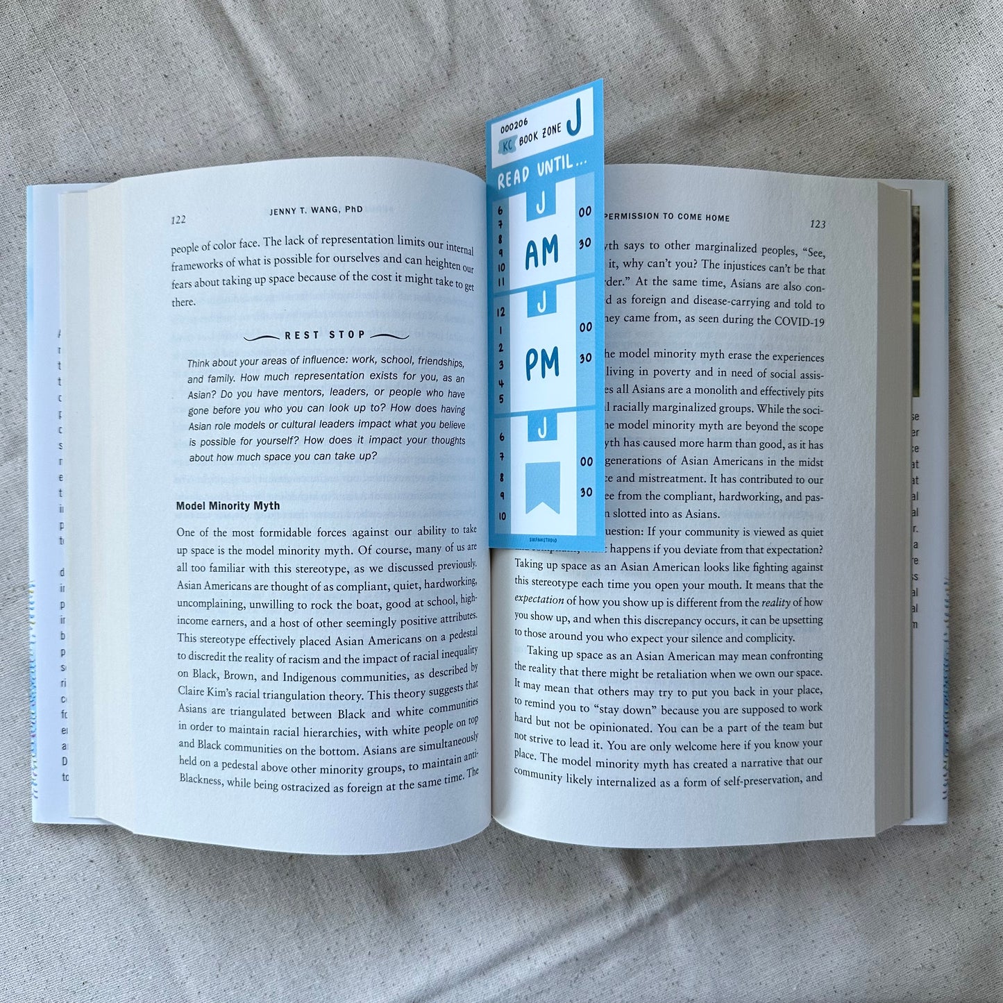 Blue King County Public Transit Bookmark