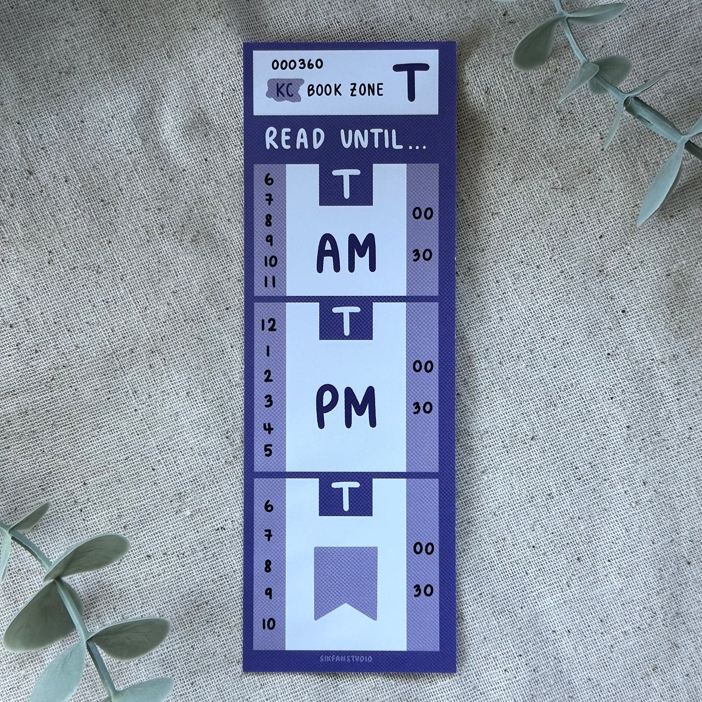 Purple King County Public Transit Bookmark