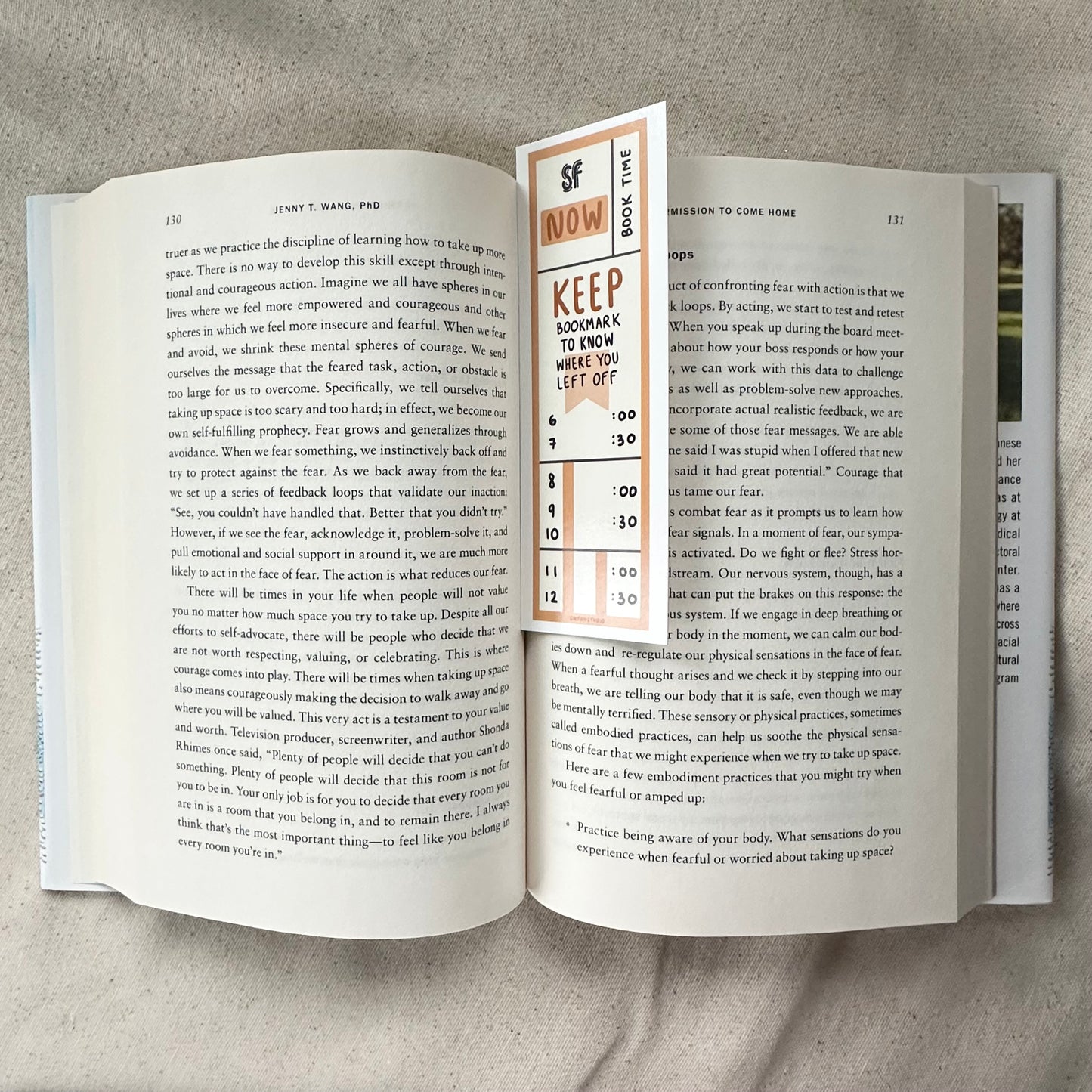 Orange San Francisco Public Transit Bookmark