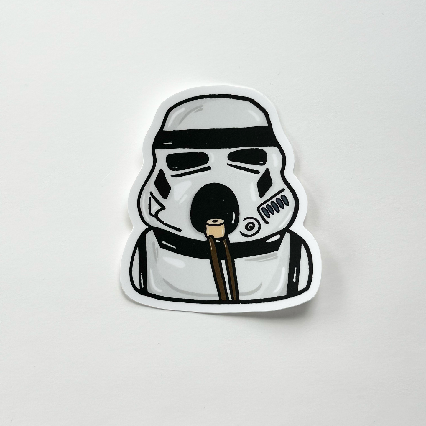 Soldier Eating Siu Mai Sticker