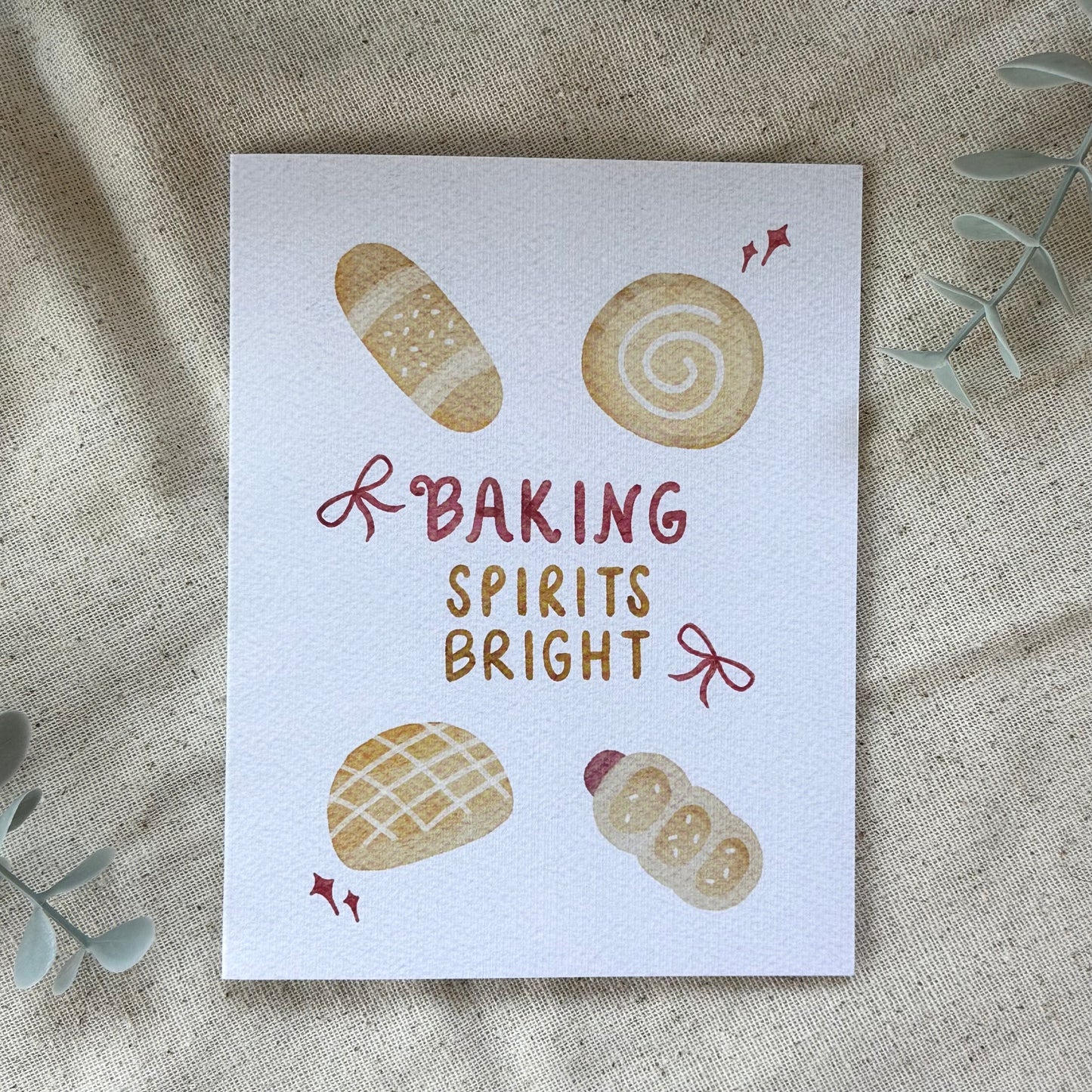 "Baking Spirits Bright" Card