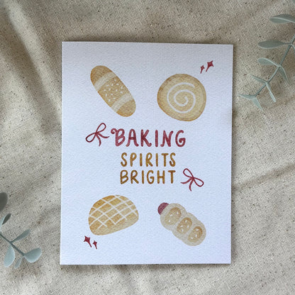 "Baking Spirits Bright" Card