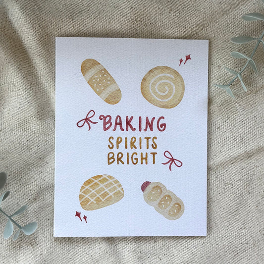 "Baking Spirits Bright" Card