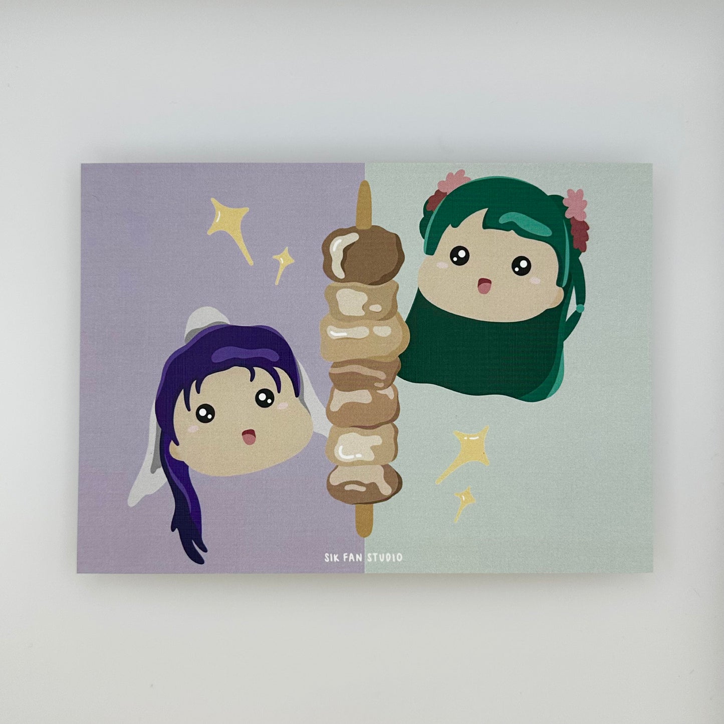 Chicken Skewer Art Print
