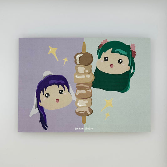 Chicken Skewer Art Print