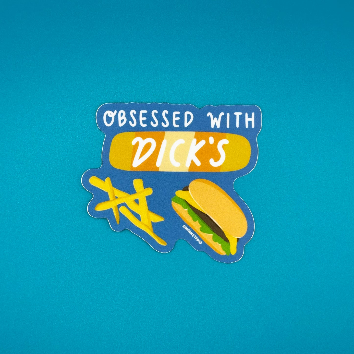 Burger and Fries Sticker