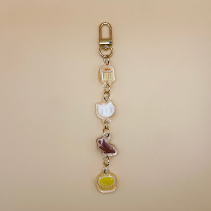 Linked Dim Sum Keychain
