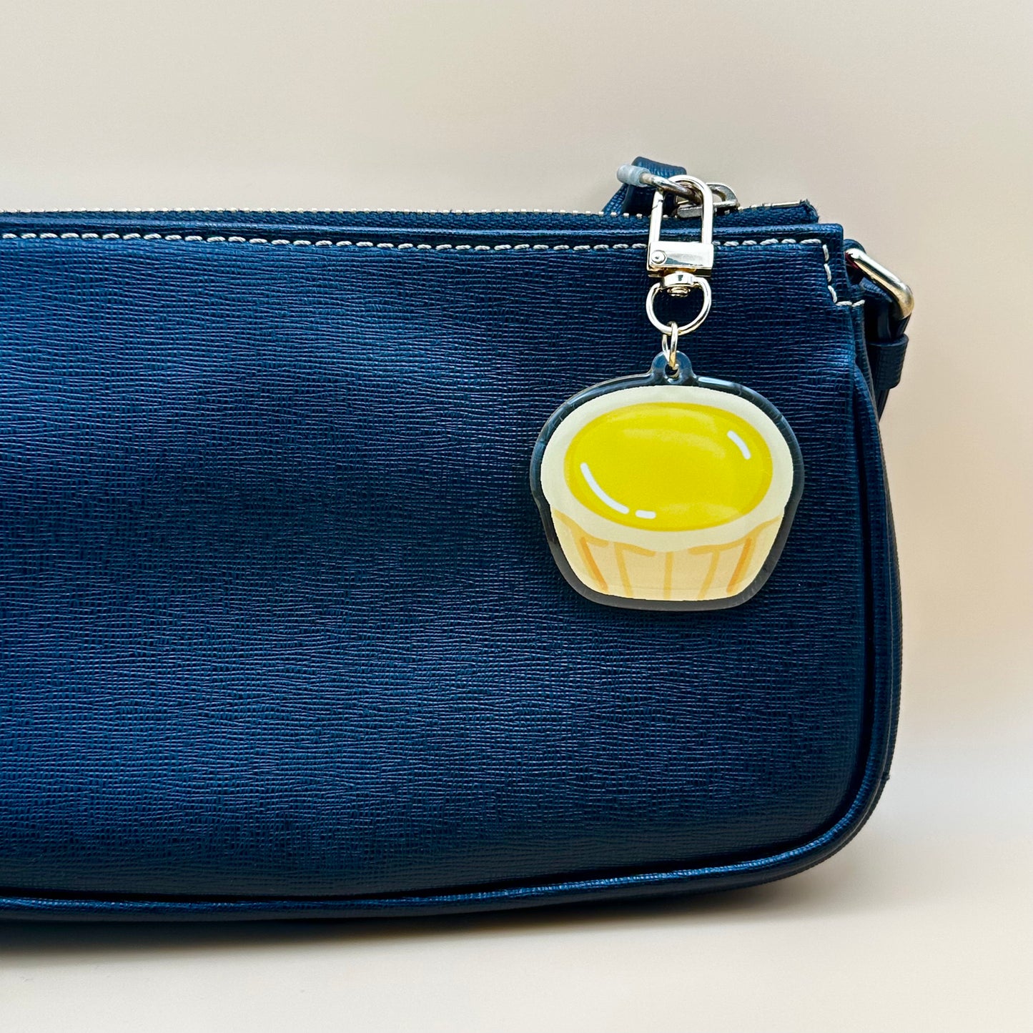 Egg Tart Dim Sum Keychain