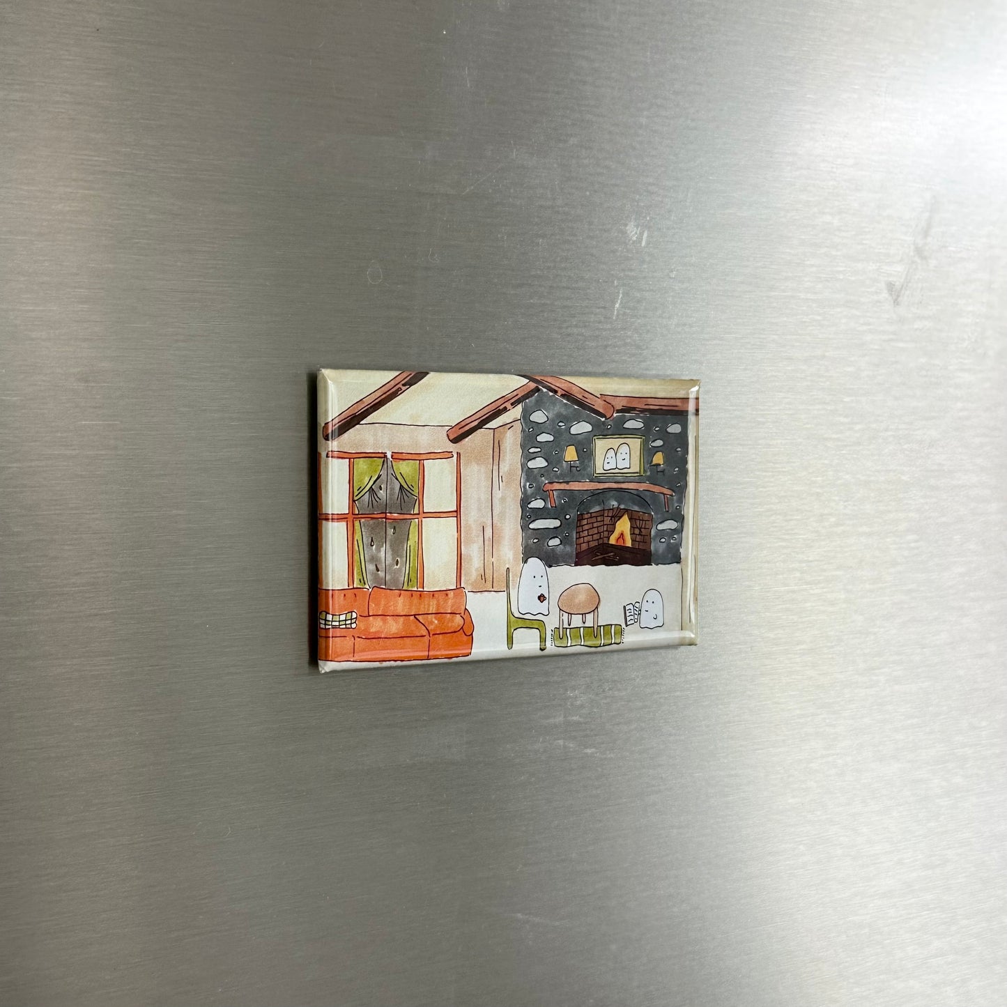 Ghosts Drinking Tea Magnet