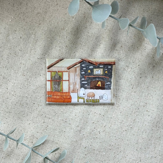 Ghosts Drinking Tea Magnet