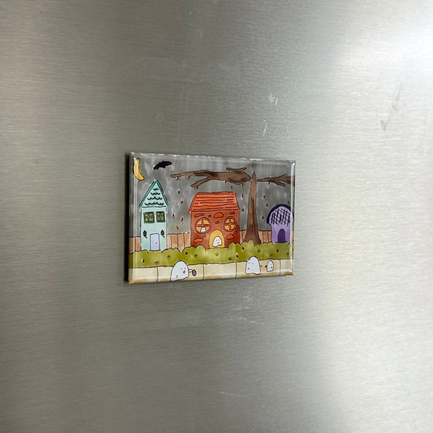 Ghosts Trick or Treating Magnet