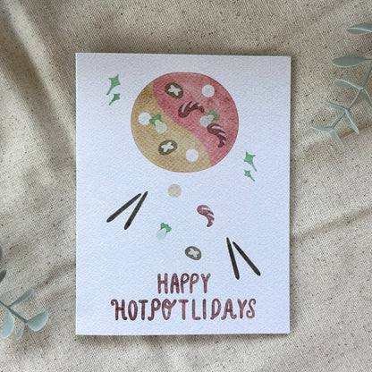 "Happy Hotpotlidays" Card