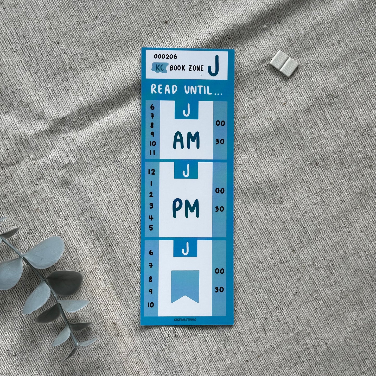 Blue King County Public Transit Bookmark