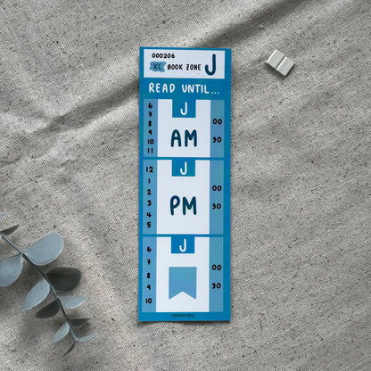 Blue King County Public Transit Bookmark