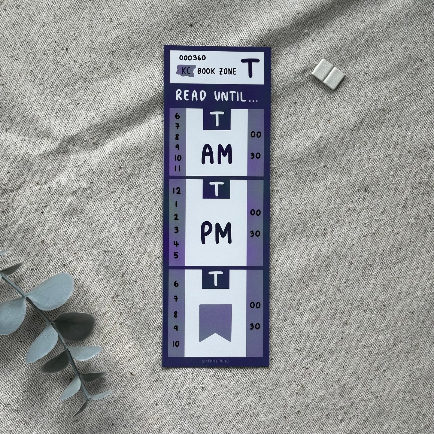 Purple King County Public Transit Bookmark