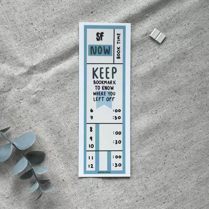 Blue San Francisco Public Transit Bookmark