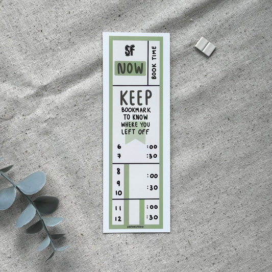 Green San Francisco Public Transit Bookmark