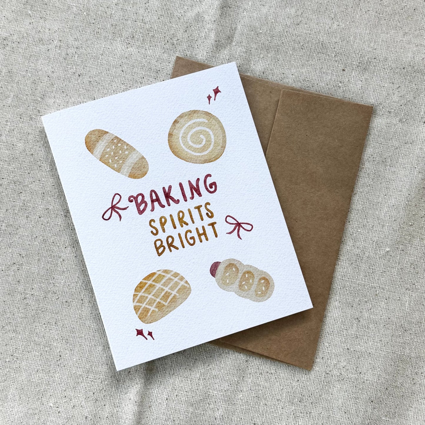 "Baking Spirits Bright" Card