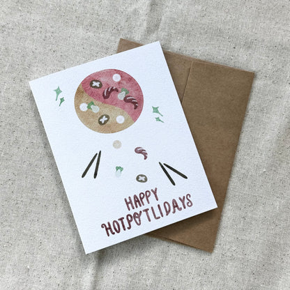 "Happy Hotpotlidays" Card