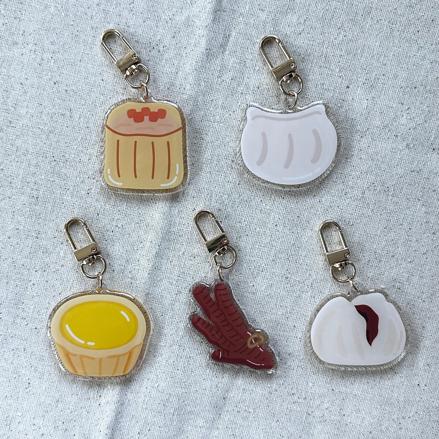 Dim Sum Keychain Mystery Bag