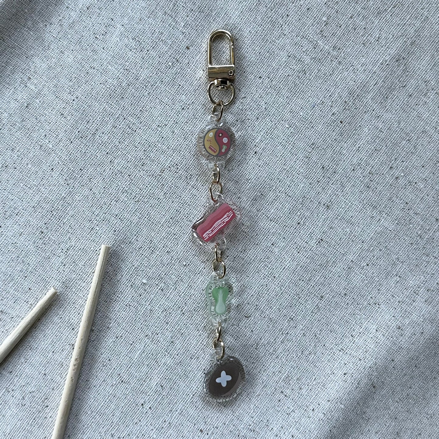 Linked Hot Pot Keychain