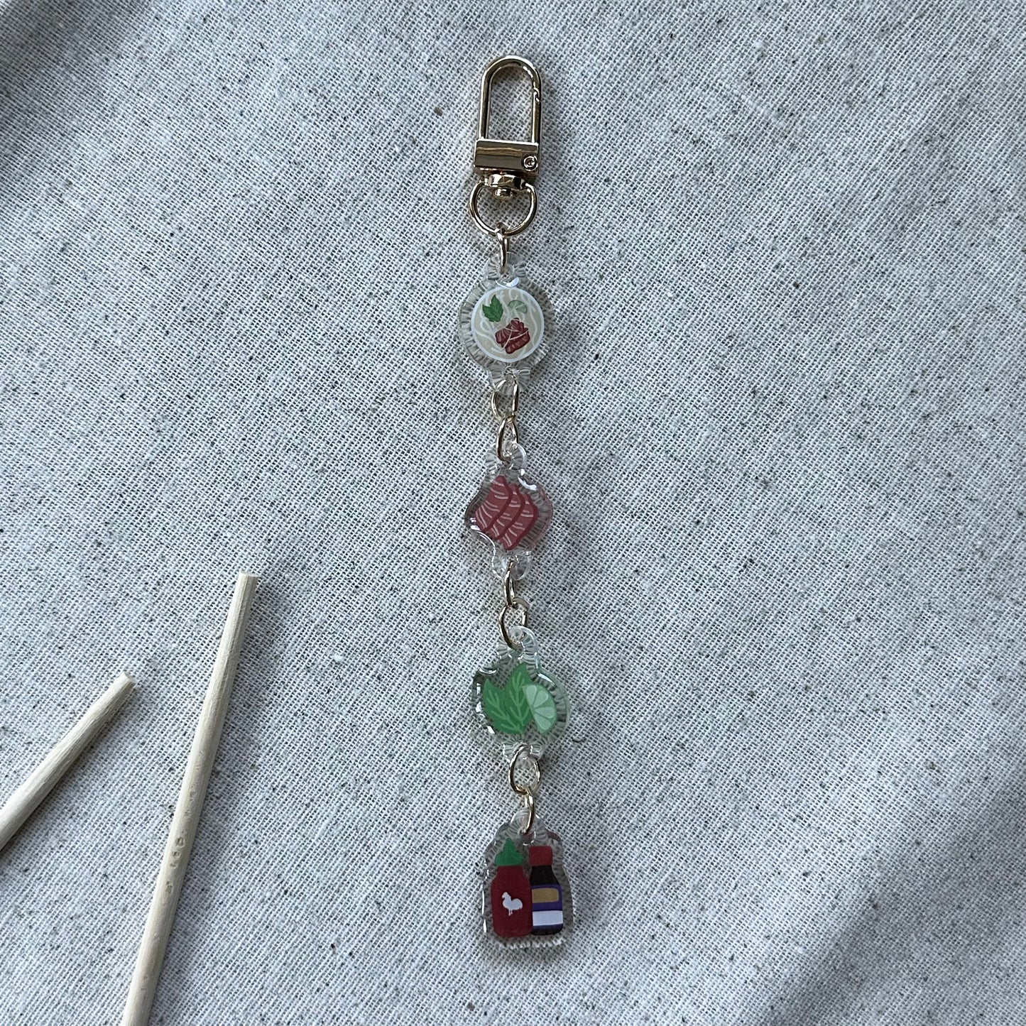 Linked Pho Keychain