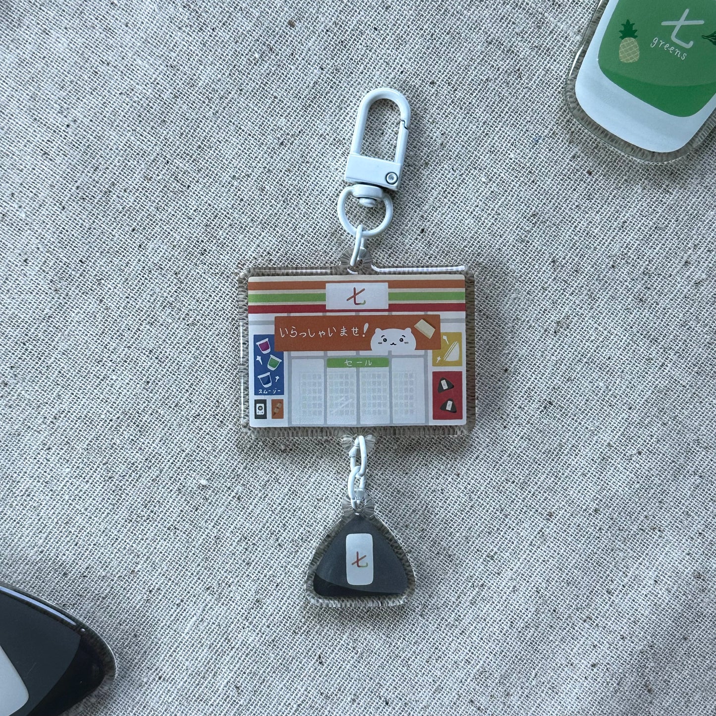 Linked Seven Onigiri Keychain