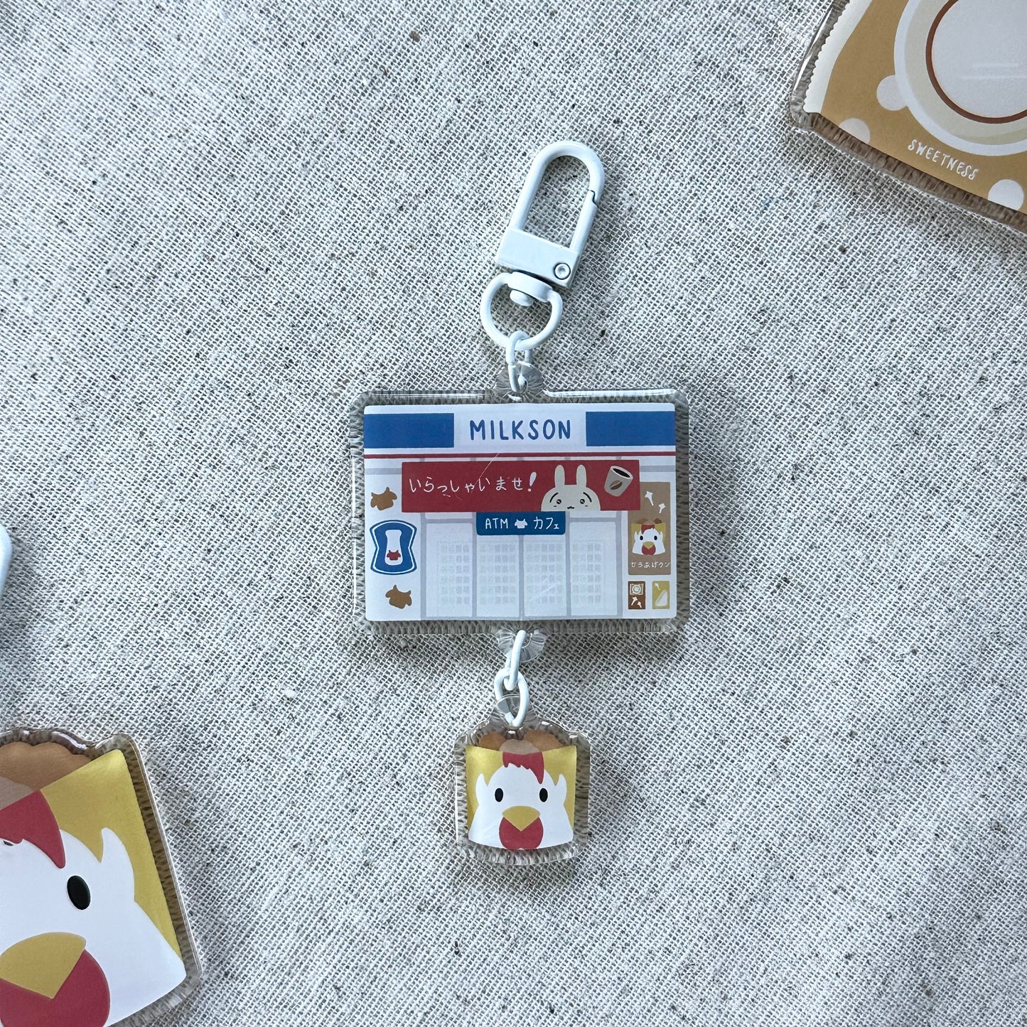 Linked Milkson Karaage Keychain