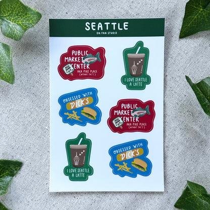 Seattle Sticker Sheet