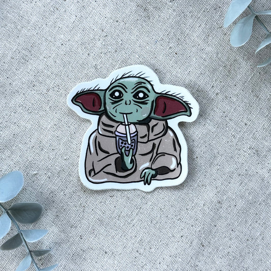 Friend Drinking Boba Sticker