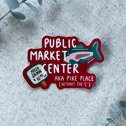 Public Market Center Sticker