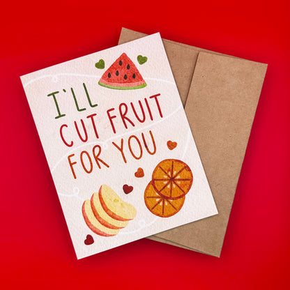 "I'll Cut Fruit for You" Card