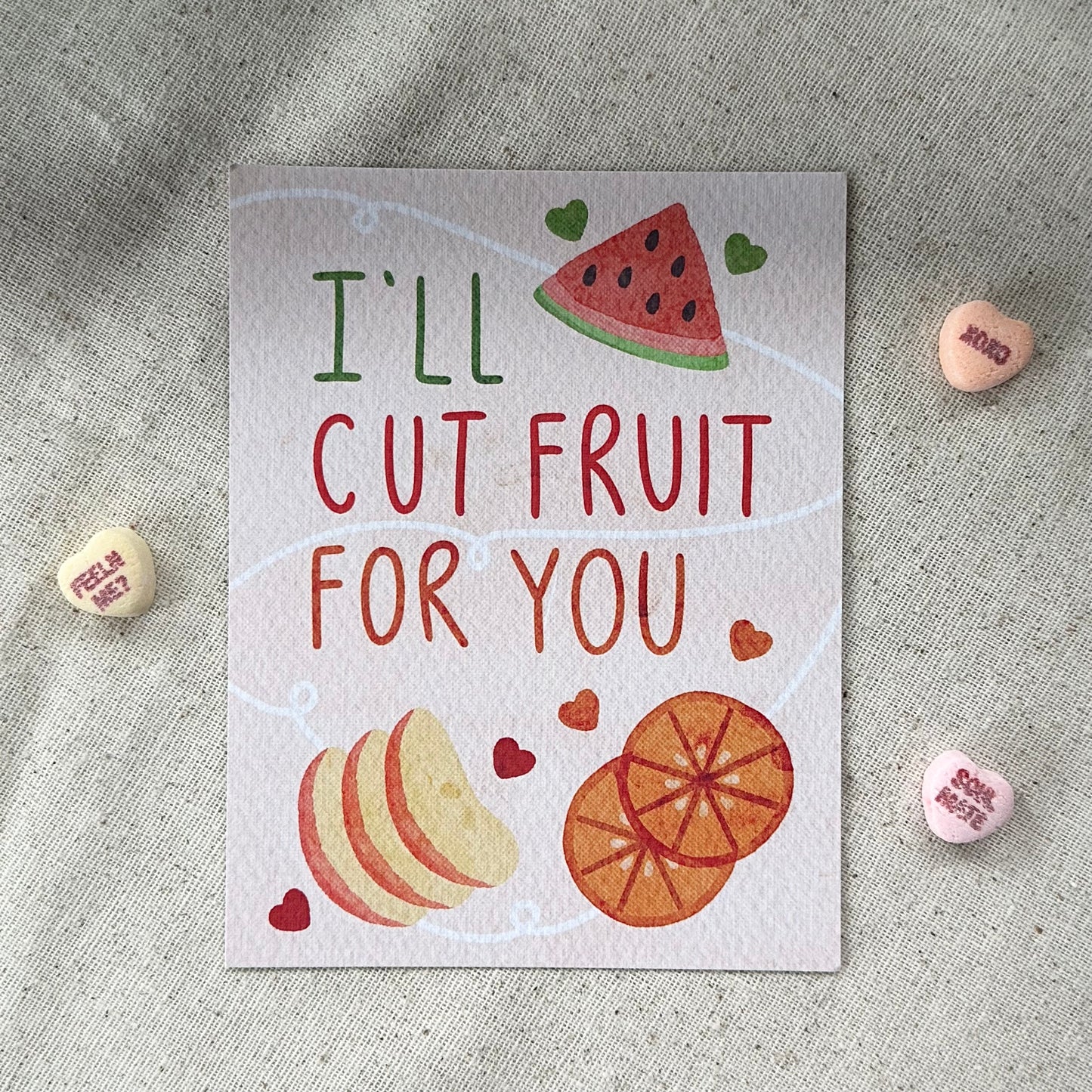 "I'll Cut Fruit for You" Card
