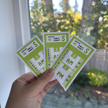 Green King County Public Transit Sticker