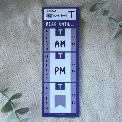 Purple King County Public Transit Bookmark