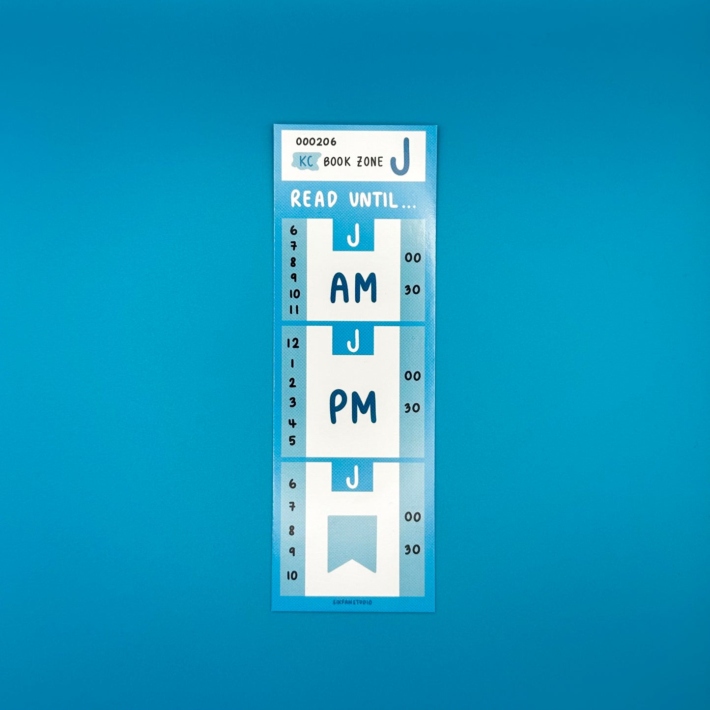 Blue King County Public Transit Bookmark