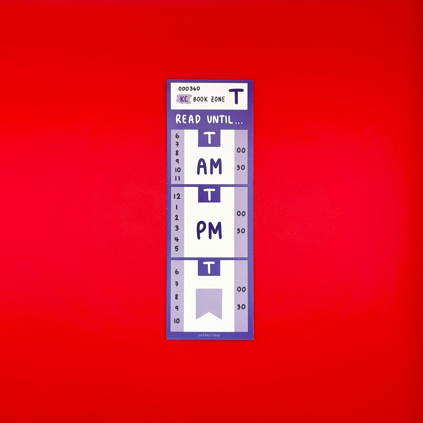 Purple King County Public Transit Bookmark