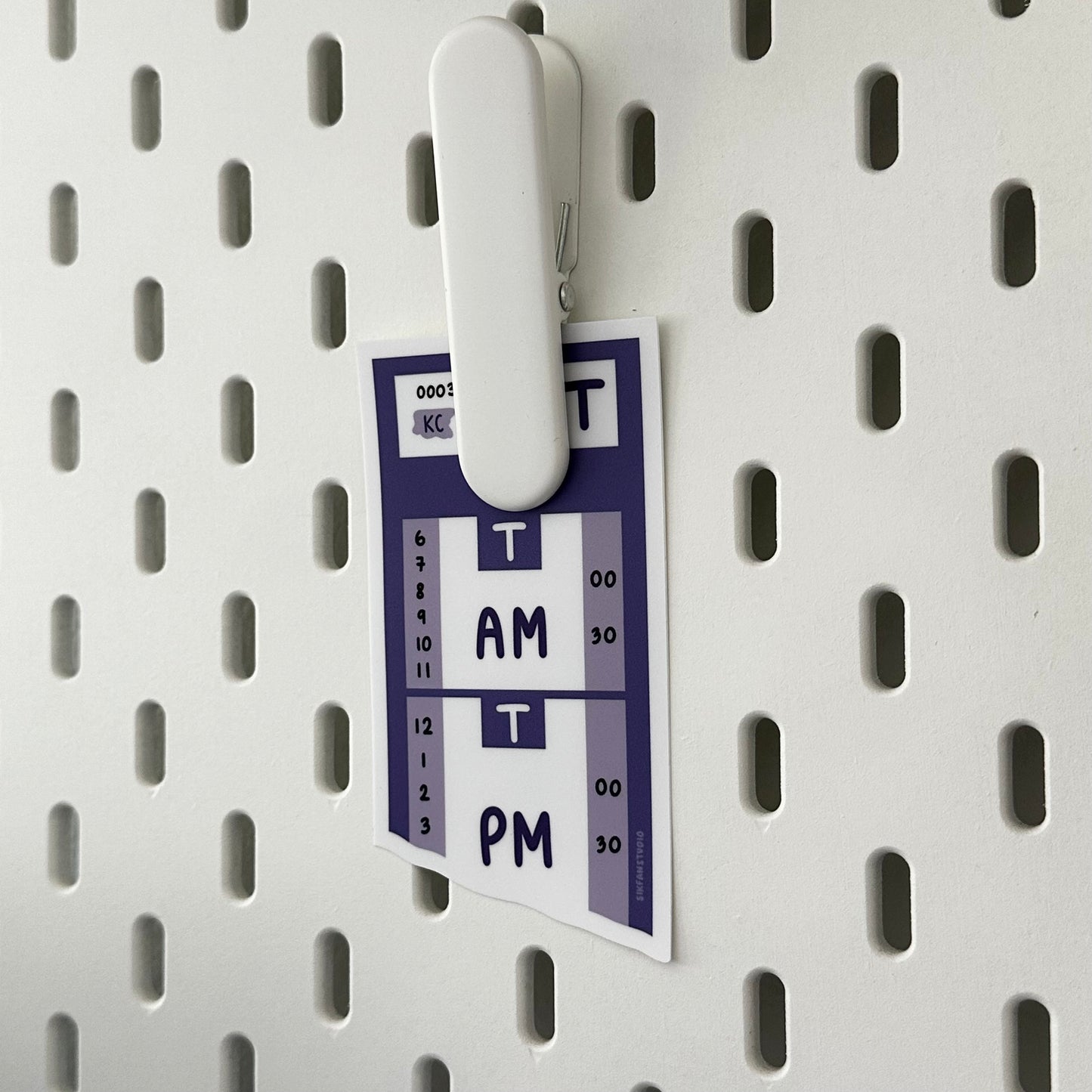 Purple King County Public Transit Sticker