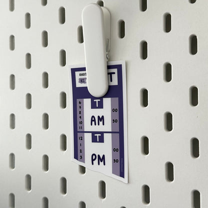 Purple King County Public Transit Sticker