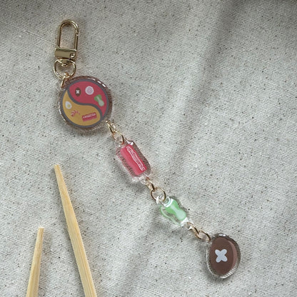 Linked Hot Pot Keychain