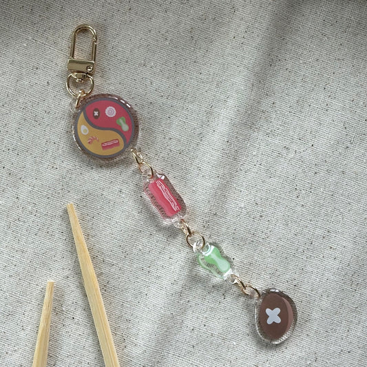 Linked Hot Pot Keychain