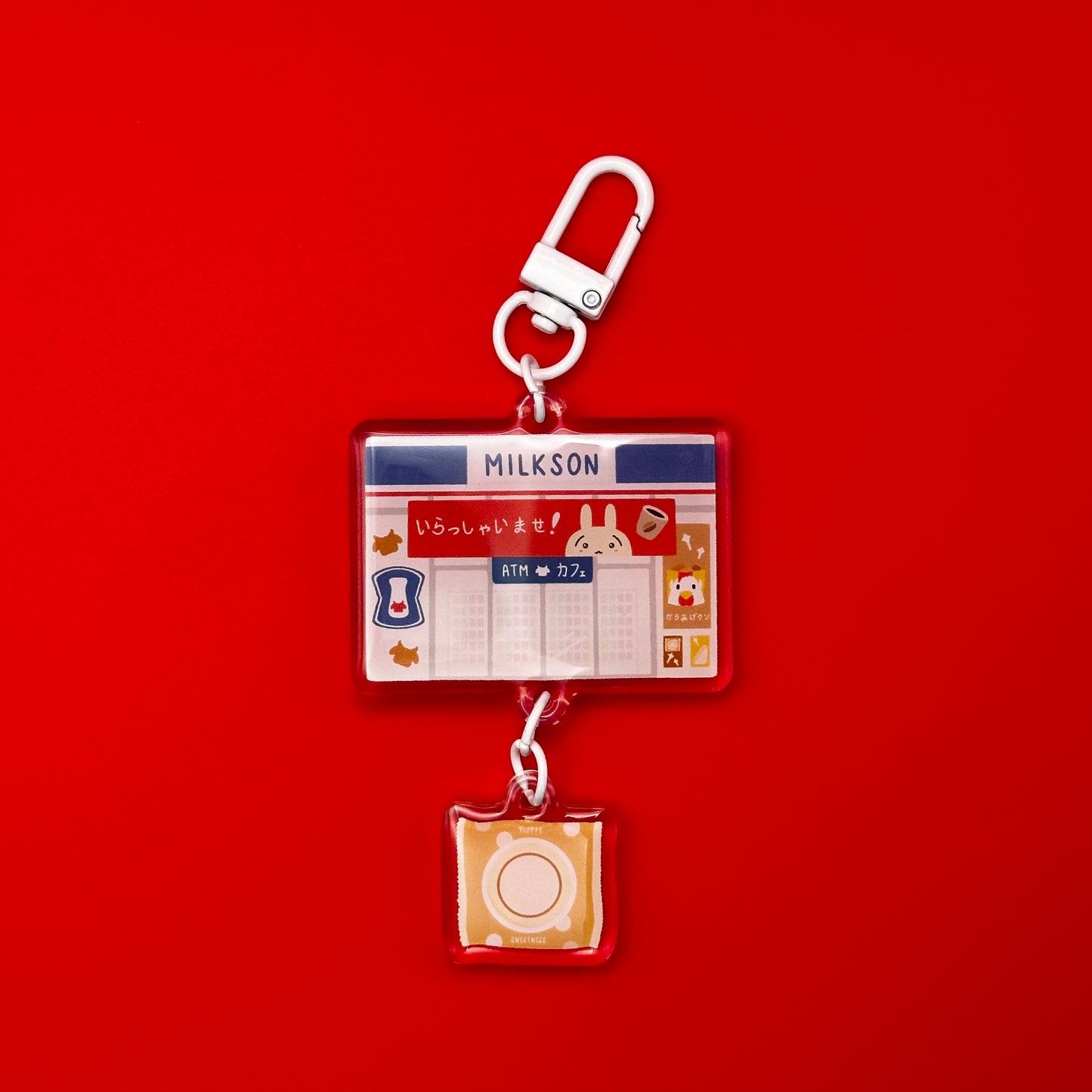 Linked Milkson Cake Roll Keychain