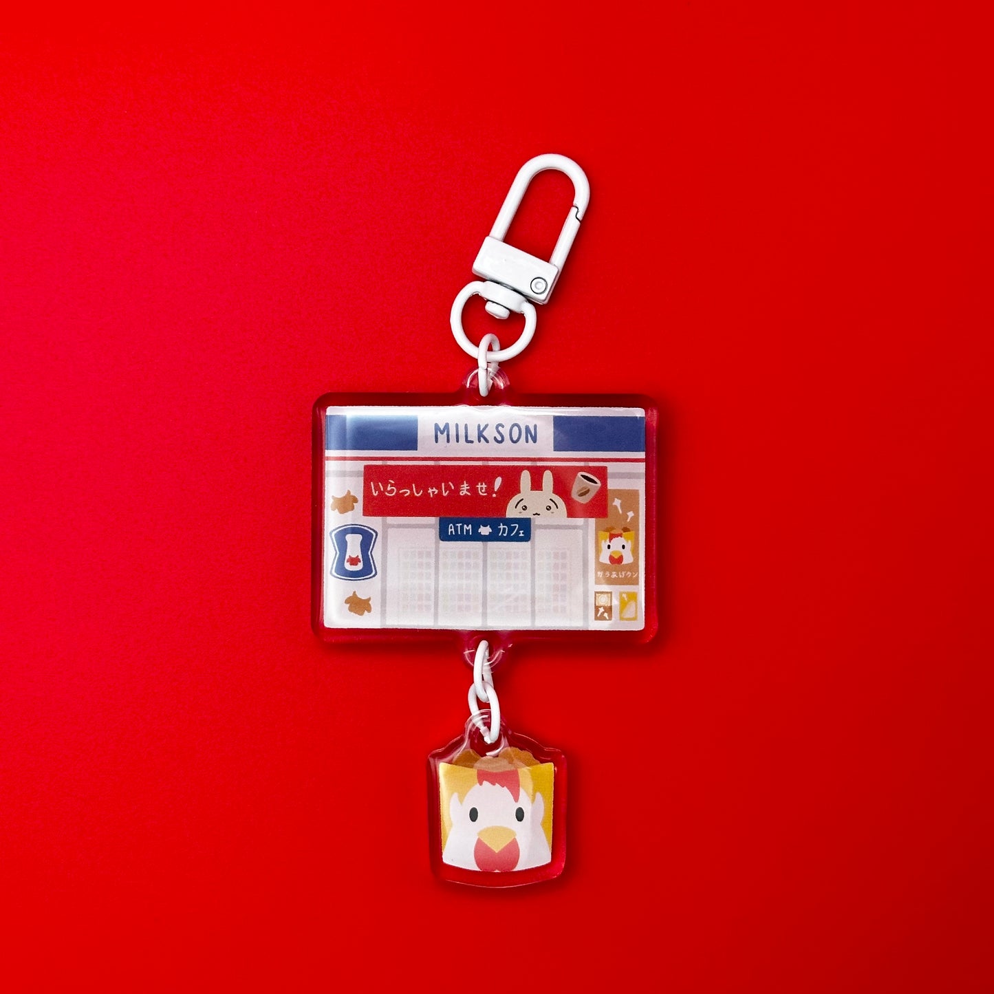 Linked Milkson Karaage Keychain
