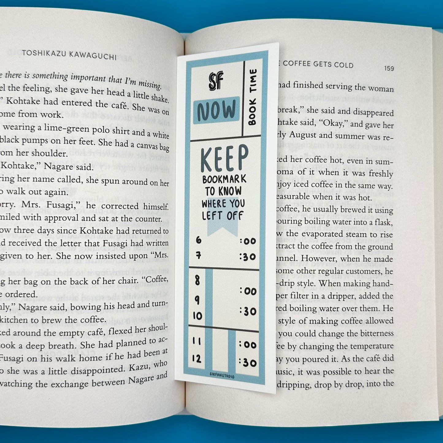 Blue San Francisco Public Transit Bookmark
