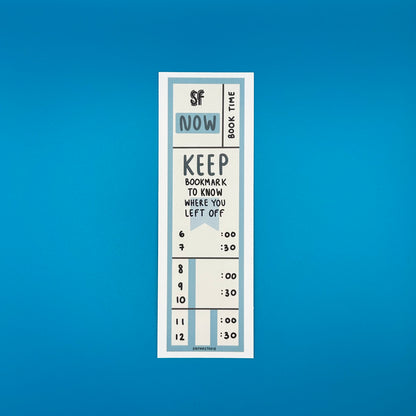 Blue San Francisco Public Transit Bookmark